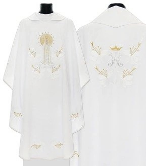 Gothic Chasuble "Our Lady of Fatima" 727-B